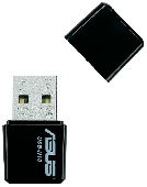    ASUS USB-N10 Wireless USB 2.0 card mini type, 802.11n draft 2.0